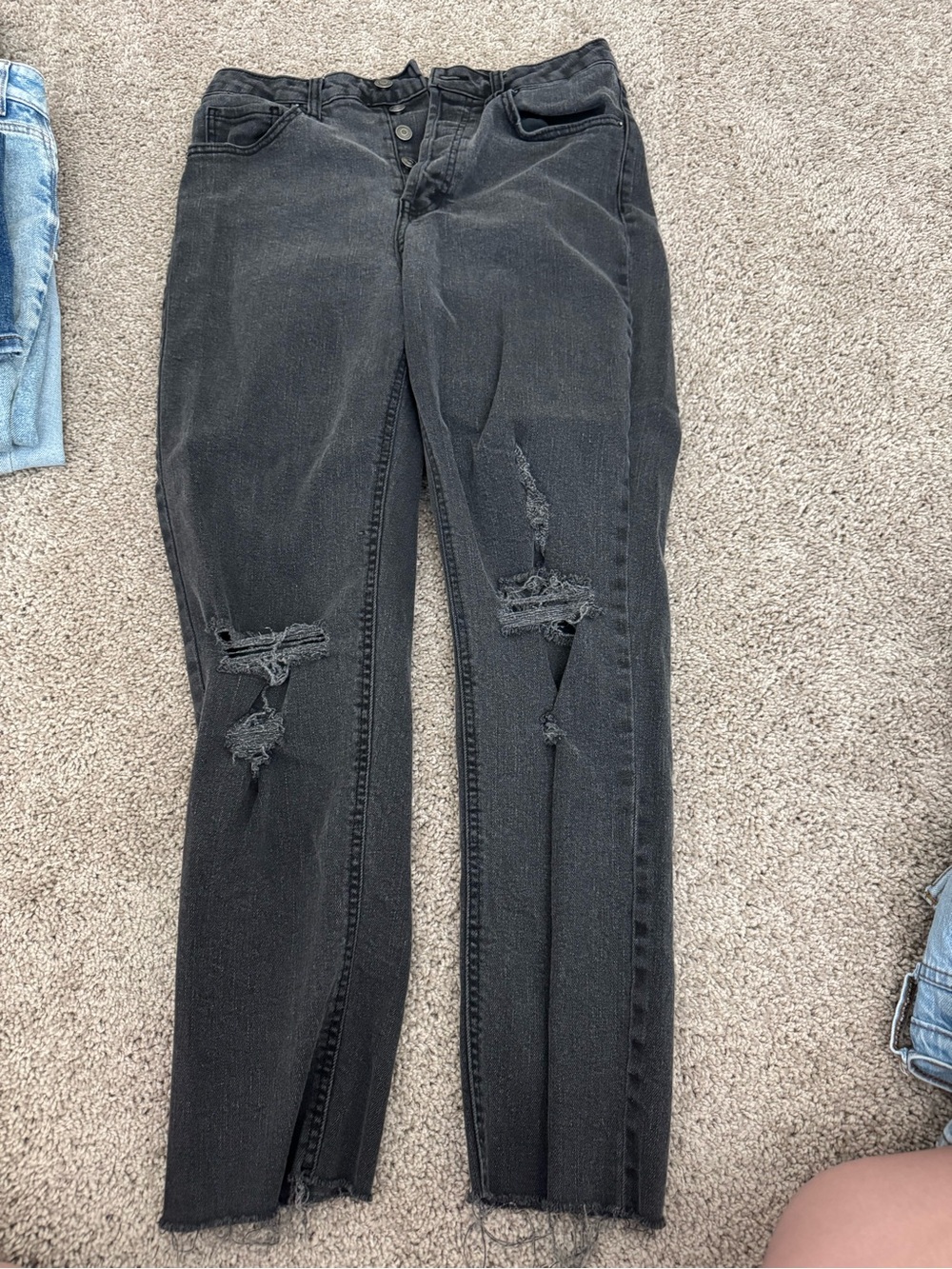 wild fable Black Distressed Skinny Jeans